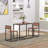 3-Piece Dining Table Set for 2 – Industrial Style