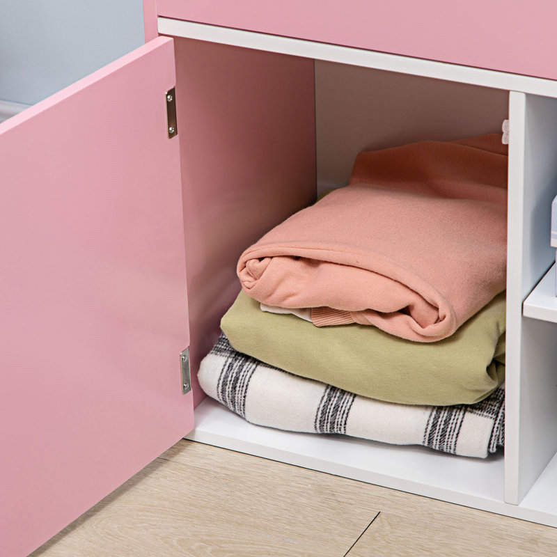 Armoire de rangement Grita, Rose