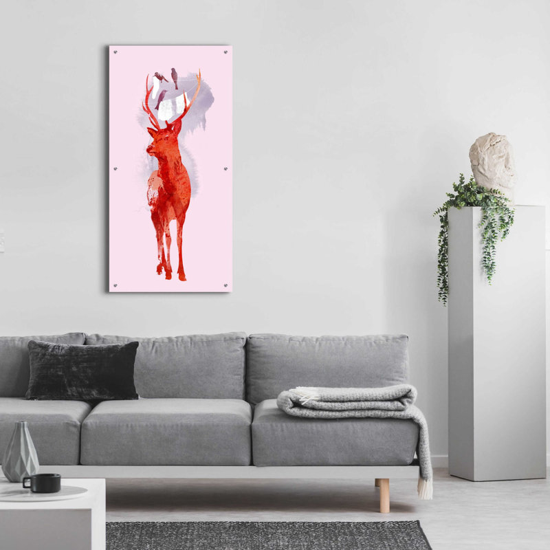 «Useless Deer» par Robert Farkas, H 48 po x l 24 po
