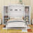 Murphy Bed With Two Wardrobe And Storage Shelf-1960547874