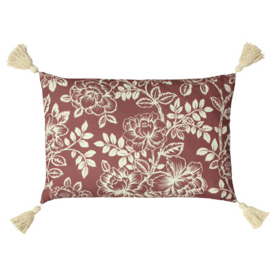 Floral Rectangular Throw Cushion