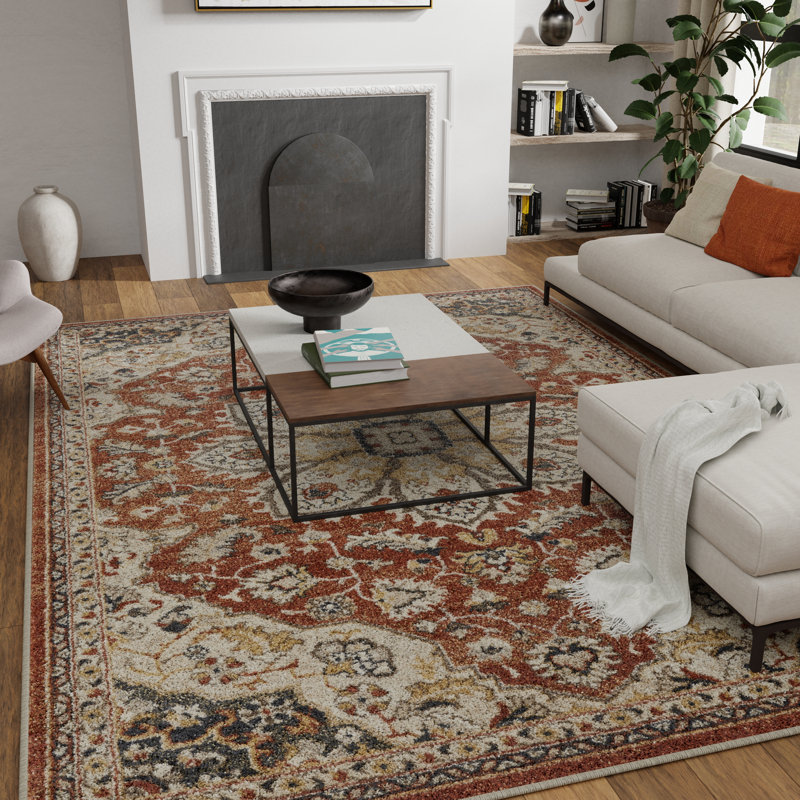 Oriental Indoor Rug, Rectangle 9'10" x 12'10"