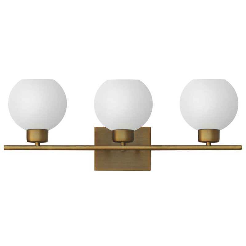 Éclairage pour meuble-lavabo à intensité variable Aimur, Or naturel, 3