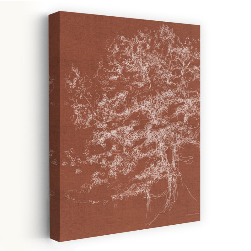 Timber in the woods, art contemporain de paysage abstrait, H 24 po x l 16 po