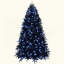 Arbre de Noël avec 350 lumières à DEL blanches, arbre artificiel 1460 pointes en PE + PVC pour décoration d'Halloween et des Fêtes, structure à charnières avec support en métal stable-969193736