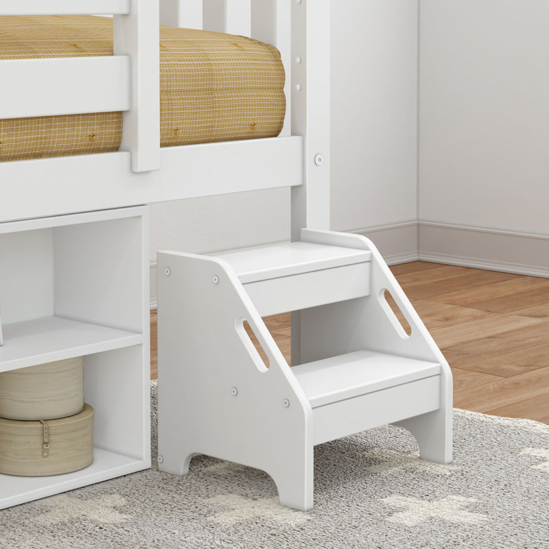 Loft très bas avec bibliothèque Soren, Blanc