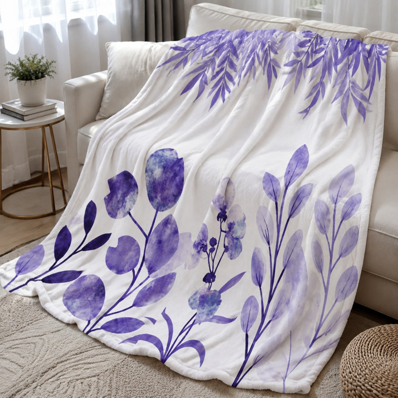 Jeté douillet en flanelle Cozy, L 60 po x l 50 po