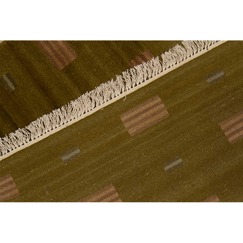 Wool Ikat Area Rug in Brown