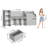 Alayzhia 67.3"W Wood Storage Bookcase with Adjustable Shelves-425133538