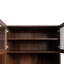 Armoire de cuisine avec étagère de rangement coulissante multifonctionnelle à plusieurs niveaux, armoire de rangement de ferme avec 4 portes, organisateurs de garde-manger pour la cuisine, la salle à manger
