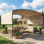 Auvent rétractable 10 'x 13', pavillon de jardin extérieur en métal