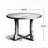 Round Dining Table With Pedestal Base-1050757818