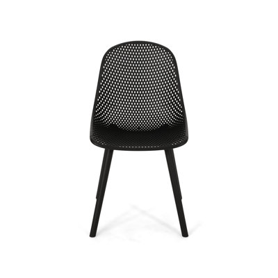 Outdoor Seating Option - Posey Chair In Black With Stable Support And Style Finish Quality Fashionable Look
