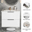 Meuble-lavabo de salle de bain avec lavabo en céramique - Meuble-lavabo mural flottant cannelé avec tiroirs, moderne-1359400492-1359400495