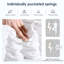 Grand matelas grand lit, matelas Massucci de 10 pouces, ressorts ensachés individuellement, fermeté moyenne-1420692250-1420692251