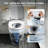 Luxury Smart Toilet with Foot-activated/Remote-controlled Lid, Radar Sensor, Foot Kick Flush, Bubble Shield, ADA Height Bidet Toilet with Heated Seat & Dryer