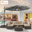 Parasol lumineux en porte-à-faux lumineux de 132 po Quiteri-1556030108