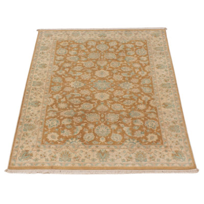 Tapis brun rectangulaire en laine 4 pi 2 po x 5 pi 11 po Alcimon