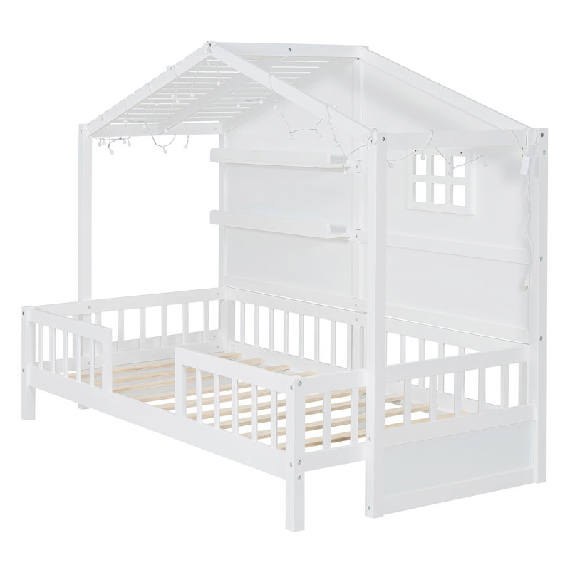 Lit avec tablettes Gideon House, Blanc
