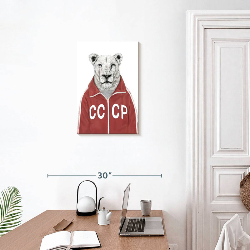 Soviet Lion, 24" H x 16" W