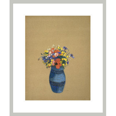 Vase of Flowers by Odilon Redon -Framed Giclee Print