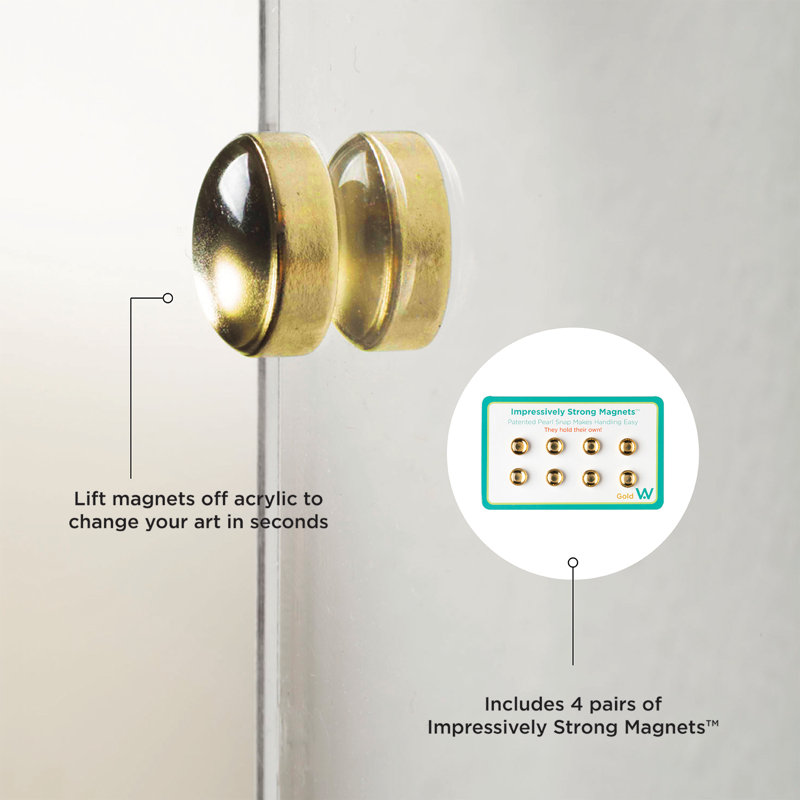 Des aimants incroyablement puissants, H 0,5 po x l 0,5 po x P 0,5 po, Or brossé