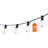 100FT LED Outdoor String Patio Lights Waterproof G40 Shatterproof Bulbs