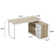 Fort Myers Reversible Multi-Functional Desk with Storage Drawers and Open Shelving