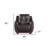 49" Brown Tufted Leather Match Club Chair