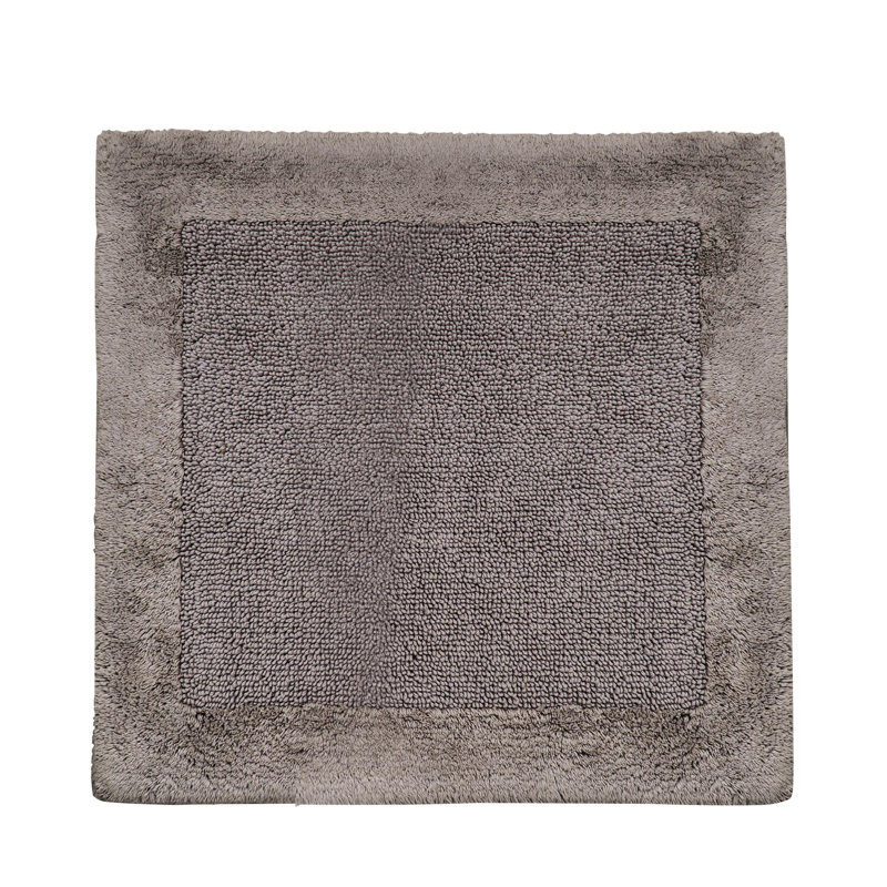 Amelie Square Bath Rug, Brown, 50cm W x 55cm L