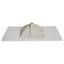Plan de toilette en quartz de 109 cm x 56 cm avec lavabo en céramique et robinetterie simple.