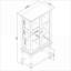 Armoire Curio avec rangement Curio-1884133589