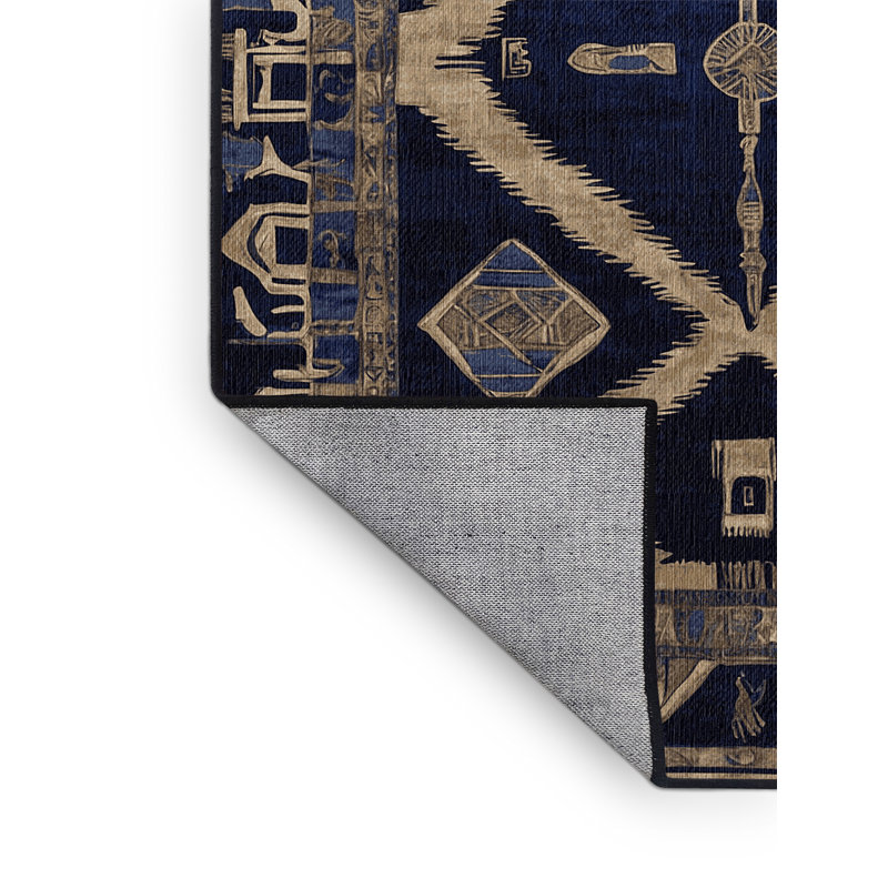 Machine Washable Gray Area Rug, Rectangle 2' x 3'