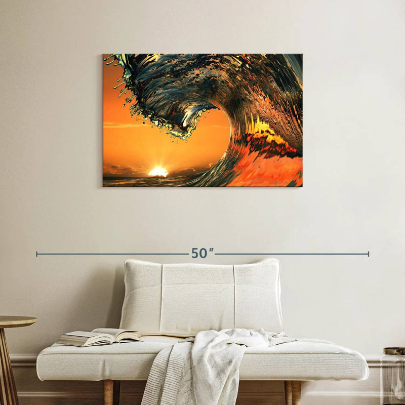 Gillard Smooth Sea Wave, 24" H x 36" W