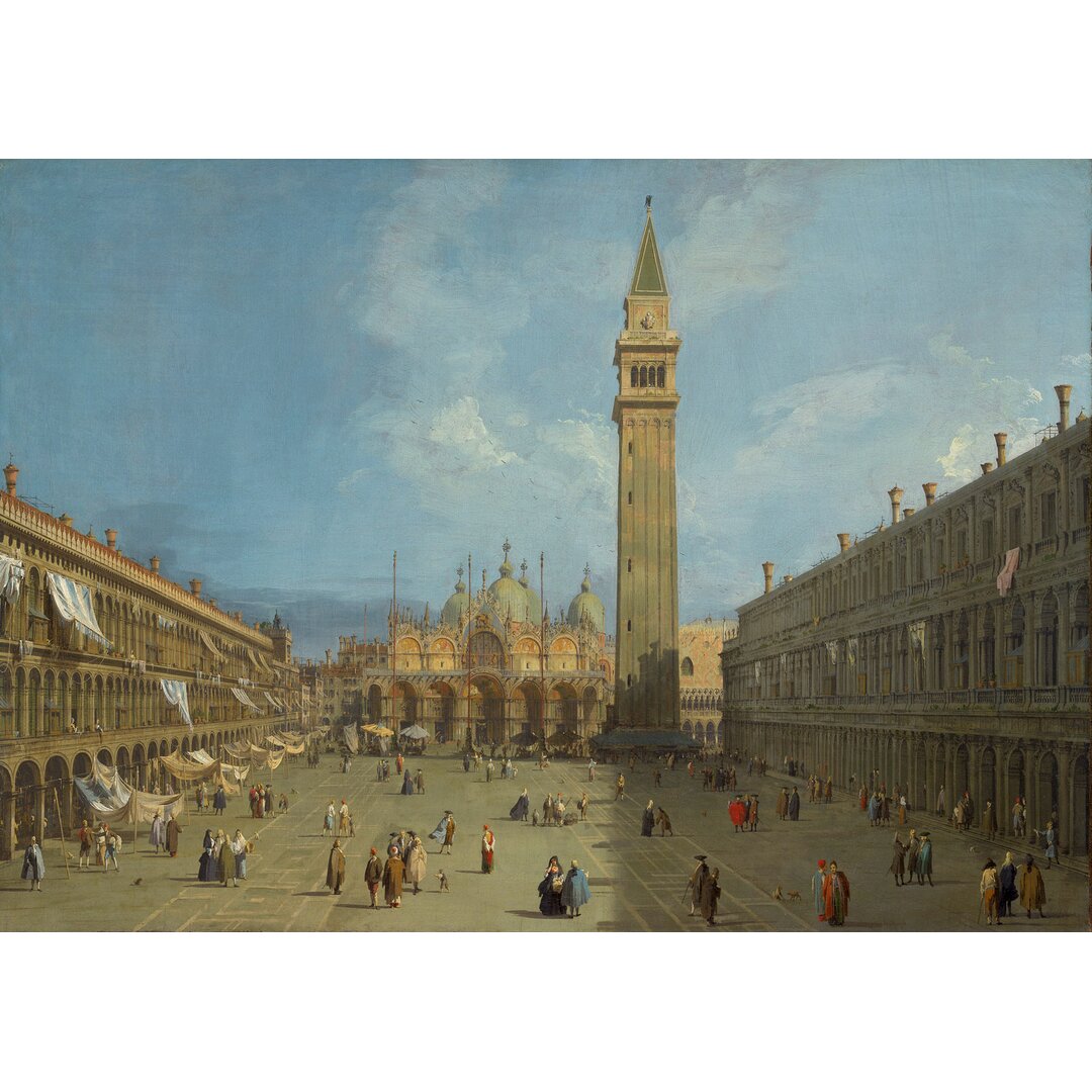 Leinwandbild Piazza San Marco von Canaletto