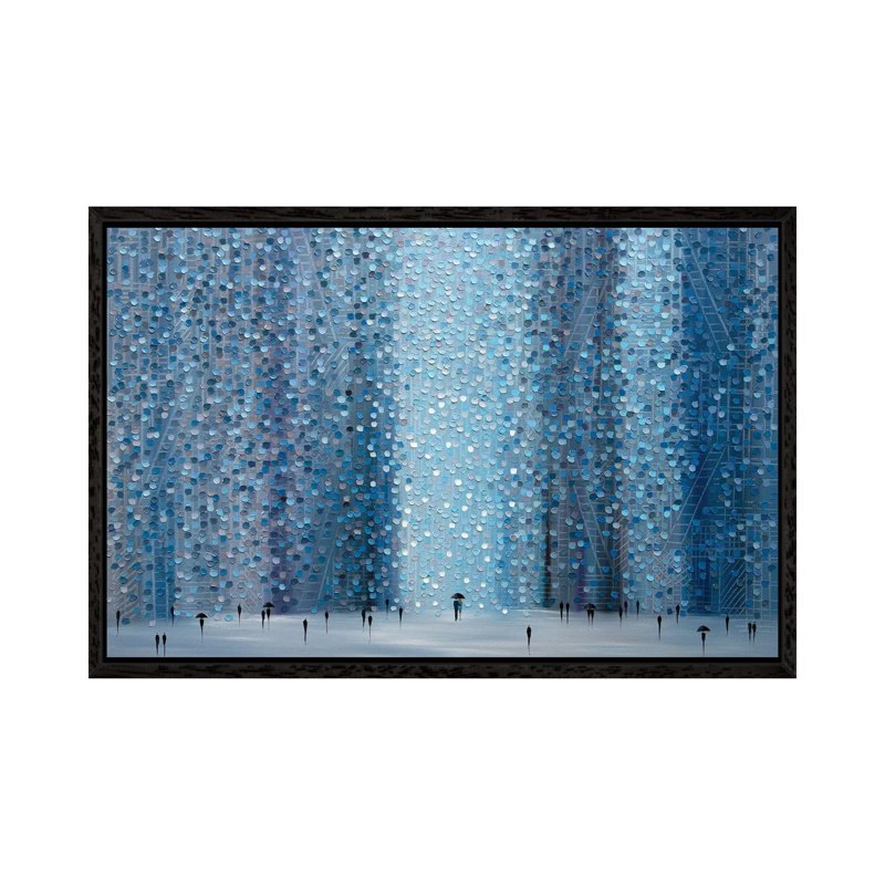 Rain And You by Ekaterina Ermilkina - Painting on Canvas, Black Framed, 66.04 cm H x 45.72 cm W