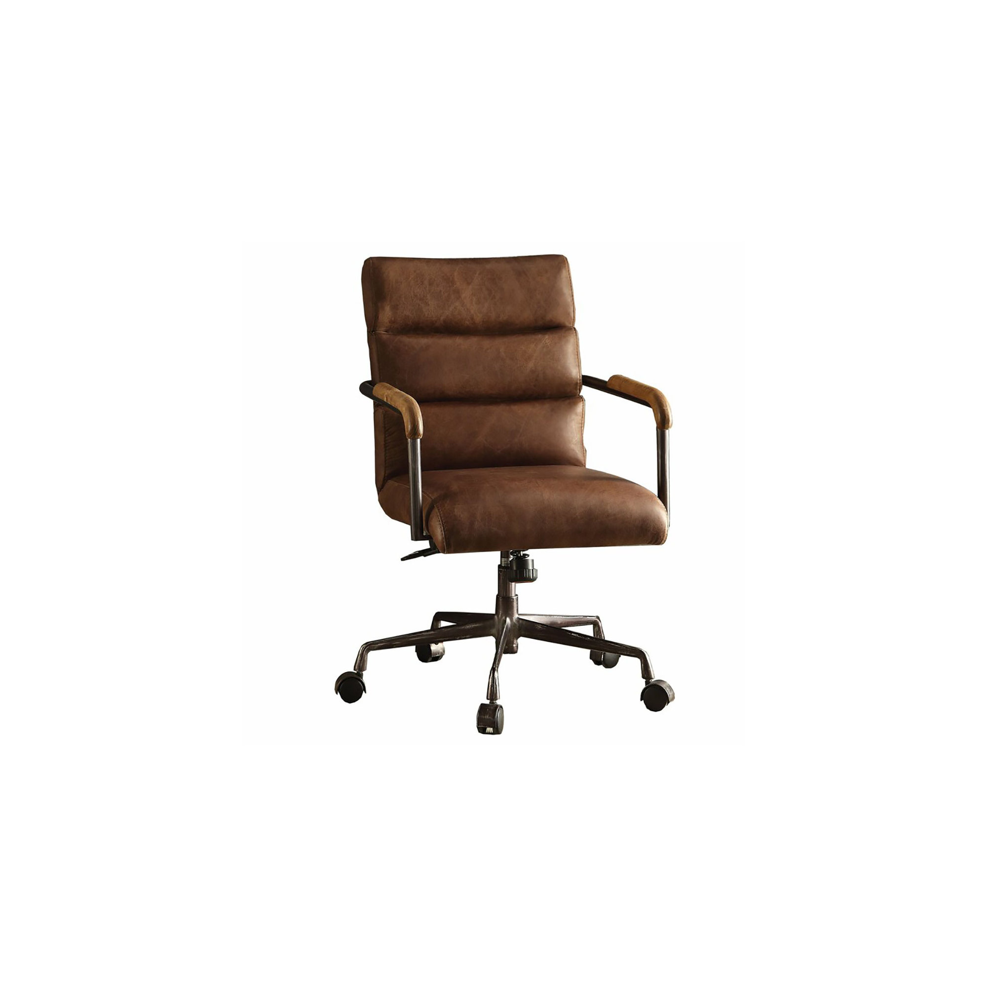Springtown Swivel Office Chair, Retro Brown