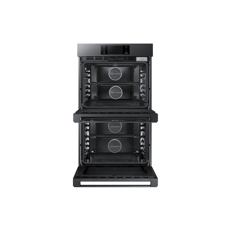 30" Double Wall Oven Steam, Contemporary, Graphite Stainless