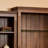 Retro Three-Piece Glass Display Bookcase Set With LED Ceiling Light, Versatile For Multiple Spaces And Can Be Freely Combined And Arranged.