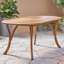 Table de salle à manger d'extérieur en bois 70 po avec finition Nuance