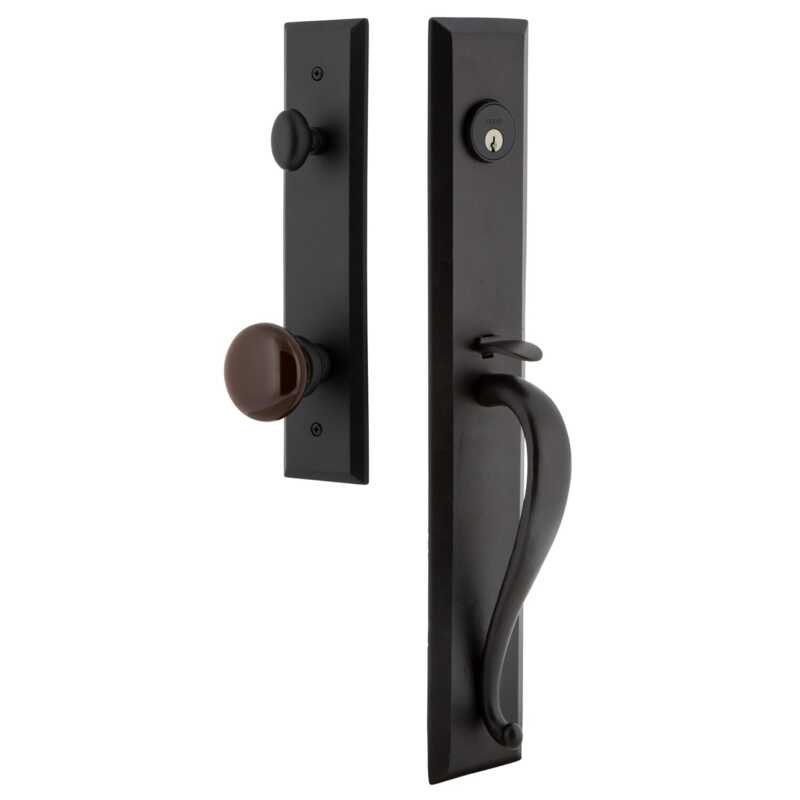 Ensemble de poignées monobloc en fer Ageless avec plaque A-Grip and Keep, 2 3/8"