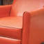 Fauteuil inclinable à dossier inclinable orange