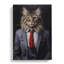 Cat in a Suit Painting No.8 - Wrapped Canvas-1667423692