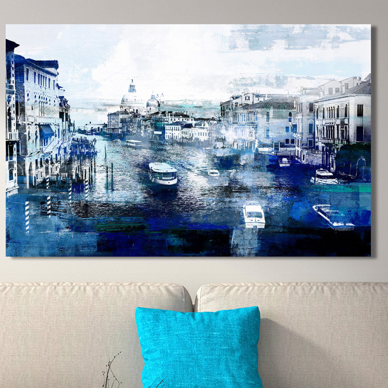 Venice, italie 1i, impression sur toile tendue, H 36 po x l 60 po