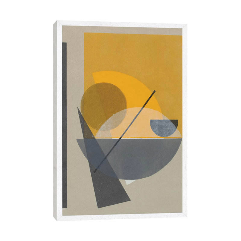 Homage to Bauhaus II 1 Piece Wall Art on Canvas, 66.04 cm H x 45.72 cm W, White Framed