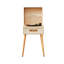 Lecteur de disques minimaliste en bois de chêne naturel, compatible vinyle, Bluetooth et lecture USB