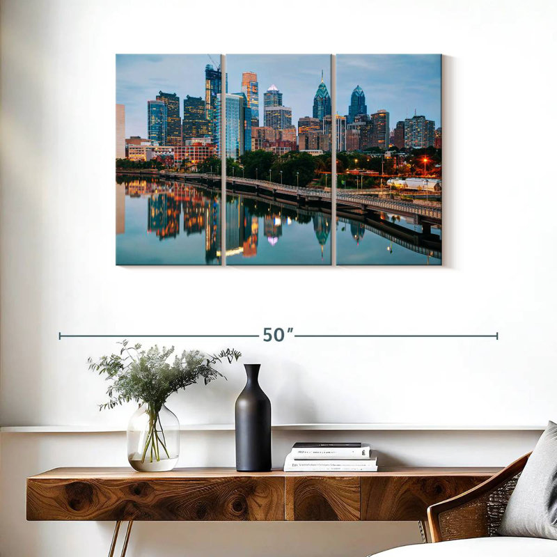 Sebbie Philadelphia Riverbank, H 24 po x l 38 po