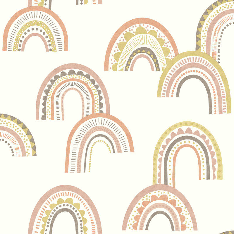Aimsley 53cm x 10.5cm Matte Wallpaper Roll, Pink