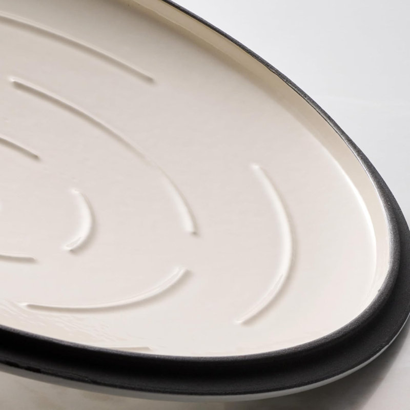 Cocotte en fonte émaillée avec couvercle, Vert, 5,5 pintes