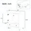 Meuble-lavabo simple avec plateau 30,00 Dhanna